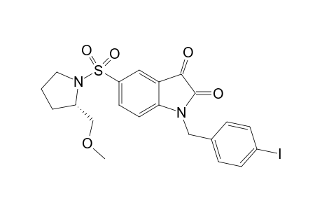 5-[1'-(2"-{Methoxyoxymethyl}pyrrolidinyl)sulfonyl]-1-(p-iodobenzyl)-isatin