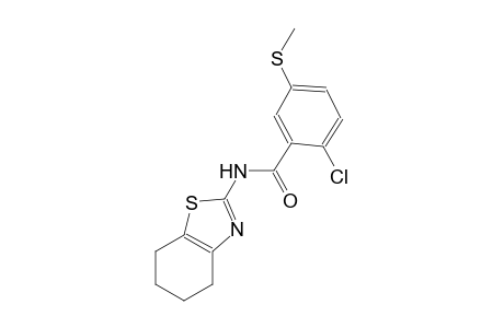 2-chloro-5-(methylsulfanyl)-N-(4,5,6,7-tetrahydro-1,3-benzothiazol-2-yl)benzamide
