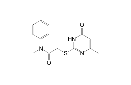 Acetamide, 2-[(1,6-dihydro-4-methyl-6-oxo-2-pyrimidinyl)thio]-N-methyl-N-phenyl-