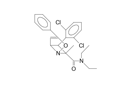 (.+-.)-(5.alpha.,6.alpha.,7.beta.)-6-(2,6-Dichlorophenyl)-N,N-diethyl-7-methyl-3-phenyl-2-oxa-1-azabicyclo[3.2.0]hept-3-en