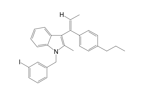 1-(3-Iodobenzyl)-2-methyl-3-(1-(4-propylphenyl)-1-propen-1-yl)1H-indole I