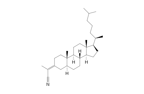 3-(1'-Cyanoethylidene)-5.alpha.-cholestane