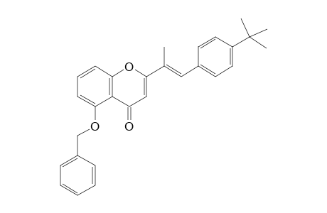 2-[(E)-1-(4-tert-butylphenyl)prop-1-en-2-yl]-5-phenylmethoxy-1-benzopyran-4-one