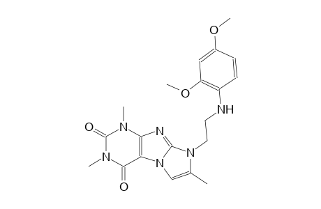 1H-imidazo[2,1-f]purine-2,4(3H,8H)-dione, 8-[2-[(2,4-dimethoxyphenyl)amino]ethyl]-1,3,7-trimethyl-