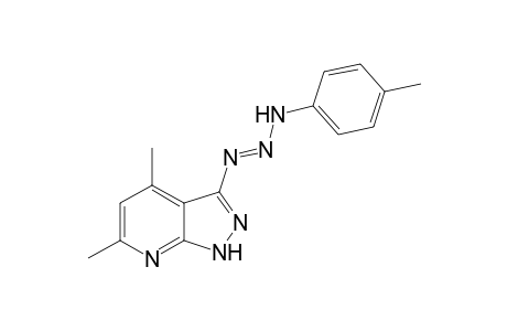 4,6-Dimethyl-3-[4'-(p-methylphenyl)triaz-1'-enyl]-1H-pyrazolo[3,4-b]pyridine