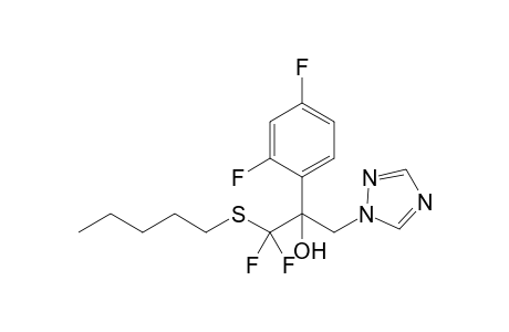 2-(2,4-Difluorophenyl)-1-(pentylthio)-1,1-difluoro-3-(1H-1,2,4-triazol-1-yl)-2-propanol