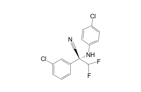 (R)-2-(3-chlorophenyl)-2-((4-chlorophenyl)amino)-3,3-difluoropropanenitrile