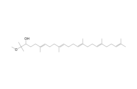 Tetracosa-2,6,10,14,18-pentaen-22-ol, 2,6,10,15,19,23-hexamethyl-23-methoxy-, alltrans
