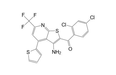 [3-amino-4-(2-thienyl)-6-(trifluoromethyl)thieno[2,3-b]pyridin-2-yl](2,4-dichlorophenyl)methanone