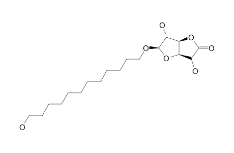 12'-HYDROXY-N-DODECYL-BETA-D-GLUCOFURANOSIDURONO-6,3-LACTONE
