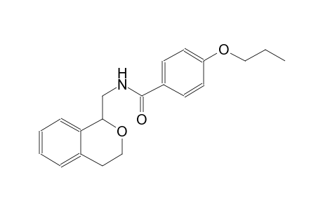 N-(3,4-dihydro-1H-2-benzopyran-1-ylmethyl)-4-propoxybenzamide