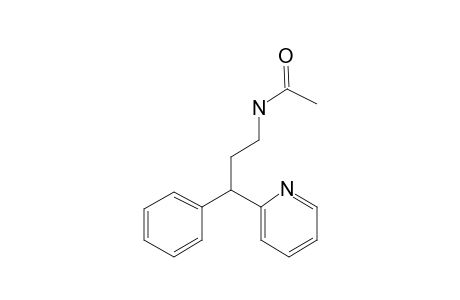 N-(3-phenyl-3-pyridin-2-yl-propyl)ethanamide