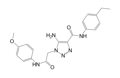 5-amino-N-(4-ethylphenyl)-1-[2-(4-methoxyanilino)-2-oxoethyl]-1H-1,2,3-triazole-4-carboxamide