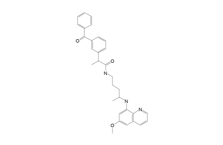 N-[4-(6-METHOXYQUINOLIN-8-YL-AMINO)-PENTYL]-2-(3-BENZOYLPHENYL)-PROPANAMIDE