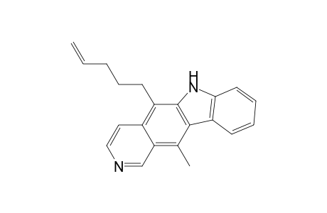 6H-Pyrido[4,3-b]carbazole, 11-methyl-5-(4-pentenyl)-