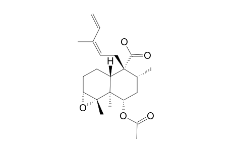 HETEROSCYPHIC-ACID-C;(12Z)-3,4-EPOXY-6-ACETOXY-5,10-TRANS-CLERODA-12,14-DIEN-20-OIC-ACID