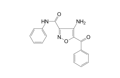 3-Isoxazolecarboxamide, 4-amino-5-benzoyl-N-phenyl-
