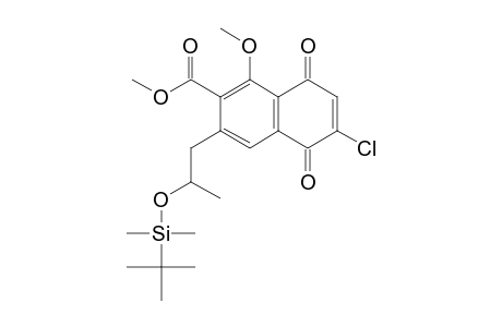 METHYL-(R)-(-)-(2'-TERT.-BUTYLDIMETHYLSILYLOXY)-PROPYL-6CHLORO-1-METHOXY-5,8-DIOXONAPHTHALENE-2-CARBOXYLATE