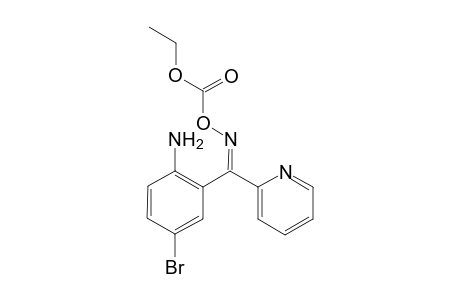 Methanone, (2-amino-5-bromophenyl)-2-pyridinyl-, O-(ethoxycarbonyl)oxime, (E)-