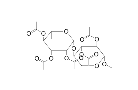 METHYL 2,3-DI-O-ACETYL-4-O-(2,3,4-TRI-O-ACETYL-BETA-L-RHAMNOPYRANOSYL)-BETA-D-XYLOPYRANOSIDE