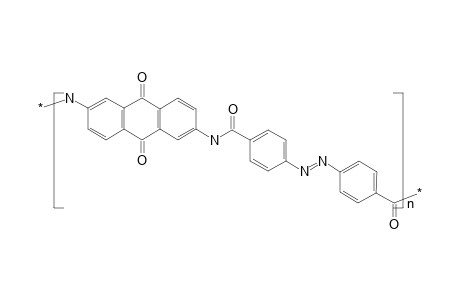 Poly(3,7-anthraquinone-4,4'-azodibenzamide)