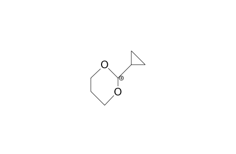 2-Cyclopropyl-1,3-dioxan-2-ylium cation