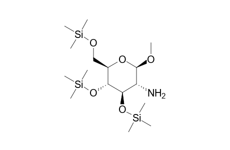 Methyl 2-amino-2-deoxy-3,4,6-tris-O-(trimethylsilyl)hexopyranoside