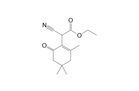 2-cyano-2-(2,4,4-trimethyl-6-oxo-1-cyclohexenyl)acetic acid ethyl ester
