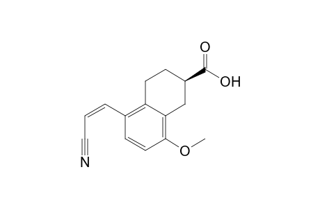 (2-RS)-Z-5-Cyanovinyl-8-methoxy-1,2,3,4-tetrahydro-2-naphthoic acid