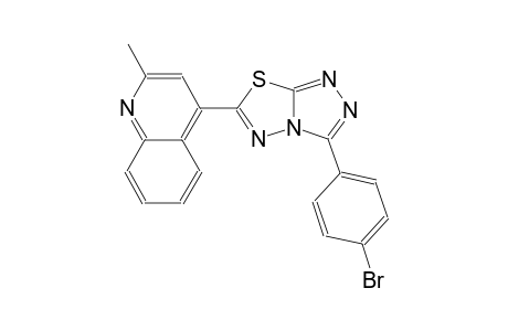 quinoline, 4-[3-(4-bromophenyl)[1,2,4]triazolo[3,4-b][1,3,4]thiadiazol-6-yl]-2-methyl-