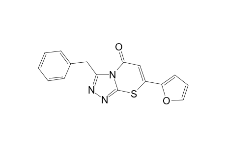 5H-[1,2,4]Triazolo[3,4-b][1,3]thiazin-5-one, 7-(2-furanyl)-3-(phenylmethyl)-