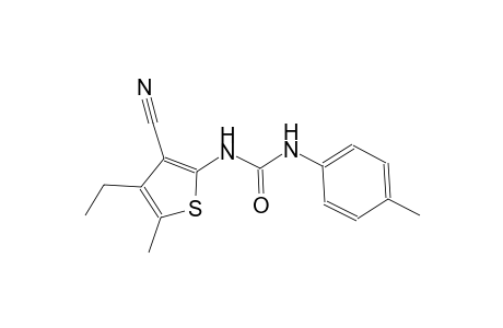 N-(3-cyano-4-ethyl-5-methyl-2-thienyl)-N'-(4-methylphenyl)urea