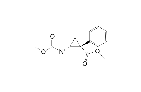 (1R,2R)-2-Methoxycarbonylamino-1-phenyl-cyclopropanecarboxylic acid methyl ester