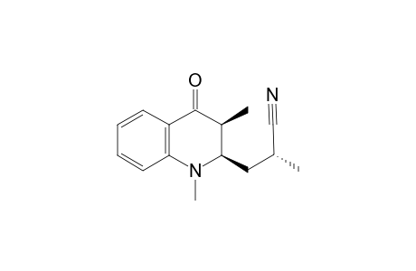 anti-3-(syn-1,3-dimethyl-4-oxo-1,2,3,4-tetrahydroquinolin-2-yl)-2-methylpropanenitrile