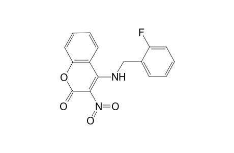 4-(2-Fluoro-benzylamino)-3-nitro-chromen-2-one