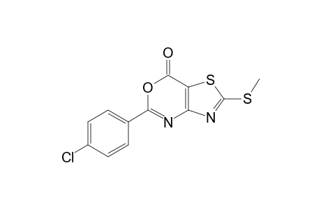 5-(4-chlorophenyl)-2-(methylthio)-7-thiazolo[4,5-d][1,3]oxazinone