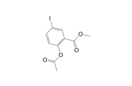Salicylic acid, 5-iodo-, methyl ester, acetate