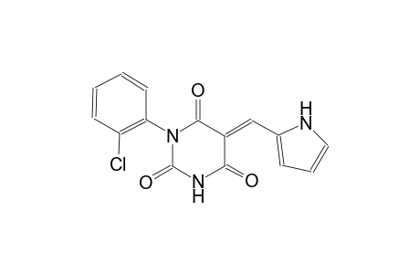 (5E)-1-(2-chlorophenyl)-5-(1H-pyrrol-2-ylmethylene)-2,4,6(1H,3H,5H)-pyrimidinetrione