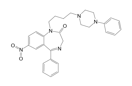 7-Nitro-5-phenyl-1-[4-(4-phenyl-piperazin-1-yl)-butyl]-1,3-dihydro-benzo[E][1,4]diazepin- 2-one