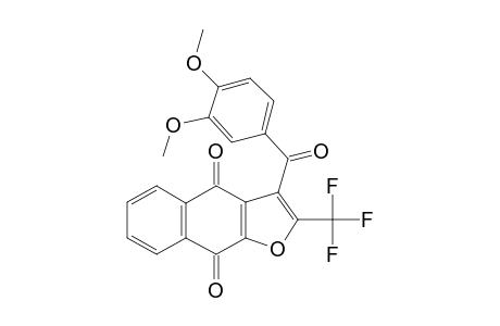 2-(trifluoromethyl)-3-veratroyl-benzo[f]benzofuran-4,9-quinone