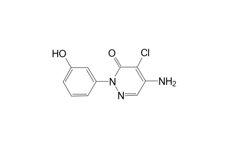 3(2H)-Pyridazinone, 5-amino-4-chloro-2-(3-hydroxyphenyl)-