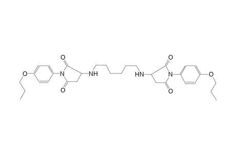 2,5-pyrrolidinedione, 3-[[6-[[2,5-dioxo-1-(4-propoxyphenyl)-3-pyrrolidinyl]amino]hexyl]amino]-1-(4-propoxyphenyl)-