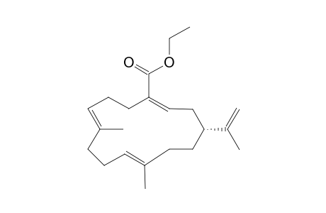 (1Z,4R,7E,11E)-4-isopropenyl-7,11-dimethyl-cyclotetradeca-1,7,11-triene-1-carboxylic acid ethyl ester