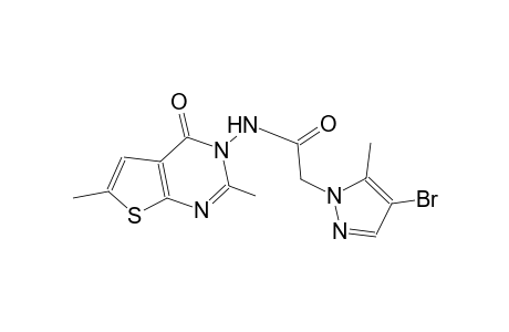 2-(4-bromo-5-methyl-1H-pyrazol-1-yl)-N-(2,6-dimethyl-4-oxothieno[2,3-d]pyrimidin-3(4H)-yl)acetamide