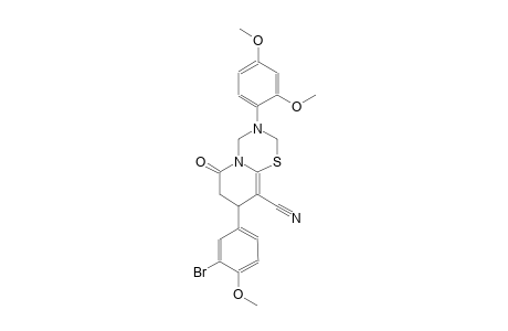2H,6H-pyrido[2,1-b][1,3,5]thiadiazine-9-carbonitrile, 8-(3-bromo-4-methoxyphenyl)-3-(2,4-dimethoxyphenyl)-3,4,7,8-tetrahydro-6-oxo-