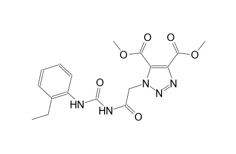 dimethyl 1-(2-{[(2-ethylanilino)carbonyl]amino}-2-oxoethyl)-1H-1,2,3-triazole-4,5-dicarboxylate