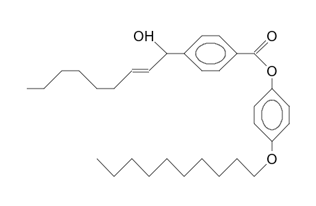 4-((E)-1-Hydroxy-2-nonenyl)-benzoic acid, 4-decyloxy-phenyl ester