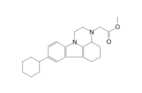 methyl (8-cyclohexyl-1,2,3a,4,5,6-hexahydro-3H-pyrazino[3,2,1-jk]carbazol-3-yl)acetate