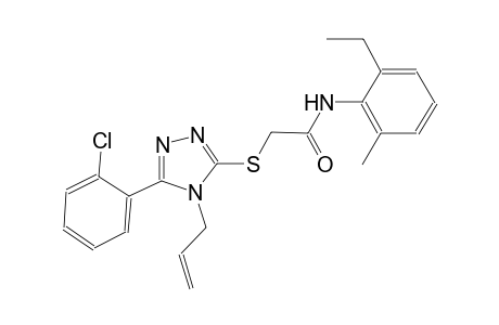 2-{[4-allyl-5-(2-chlorophenyl)-4H-1,2,4-triazol-3-yl]sulfanyl}-N-(2-ethyl-6-methylphenyl)acetamide