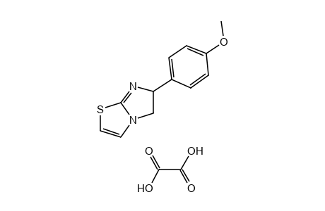 5,6-DIHYDRO-6-(p-METHOXYPHENYL)IMIDAZO[2,1-b]THIAZOLE, OXALATE